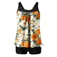 thumbnail image 1 of HomeDM Women's Tankini Swimsuits Two Piece Tummy Control Bathing Suit Modest Tankini Top with Shorts Swimwear Size S, 1 of 4