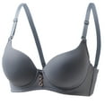 thumbnail image 1 of HomeDM Women's Underwire Bra Comfort Full Coverage Everyday Push Up Bra - Gray/M, 1 of 7