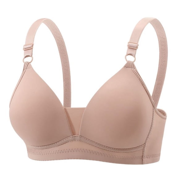 HomeDM Womens Bras No Underwire Comfort Support and Lift Seamless Bras Push Up Wireless Full Coverage Bralettes, Pink, 38A-B