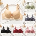 thumbnail image 1 of HomeDM Womens Bras Underwire Comfort Support and Lift Seamless Bras Push Up Full Coverage Bralettes, Beige, 36B, 1 of 8