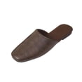 thumbnail image 1 of HomeDM Womens Flats Shoes Closed Round Toe Slip-On Mules Backless Slides Loafers for Business Work Office Casual, Coffee Size 7, 1 of 9