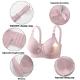 thumbnail image 1 of HomeDM Womens Plus Size Bras Full Coverage Wirefree Push Up Bra Full Coverage - Pink/4XL, 1 of 7