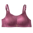 thumbnail image 1 of HomeDM Womens Wireless Bras Comfort Push Up Bra No Underwire Support Lift Bralette Everyday Seamless Tshirt Bras, Pink, 42B-C, 1 of 3