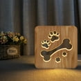 thumbnail image 1 of HomeDM Wood Table Lamp Bedroom Bedside Night Light Led Lighting Creative Home Decor Unique House Natural Wood Warmging Gift, 1 of 3