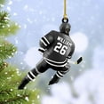 thumbnail image 1 of HomeDesign Personalized Hockey Christmas Ornament, Hockey Skates Helmet and Stick, Hockey Player Ornament, Hockey Ornaments, Gift for Hockey Lovers Hockey Ornament Christmas Decor (H2) (Black), 1 of 10
