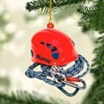 thumbnail image 1 of HomeDesign Personalized Rock Climbing Ornaments Custom Climbing Ornament Rock Climber Ornament, Mountain Climbing Bag, Climber Gift Bouldering Gifts Ornament Christmas Hanging Ornament (CL 2) (Red), 1 of 9