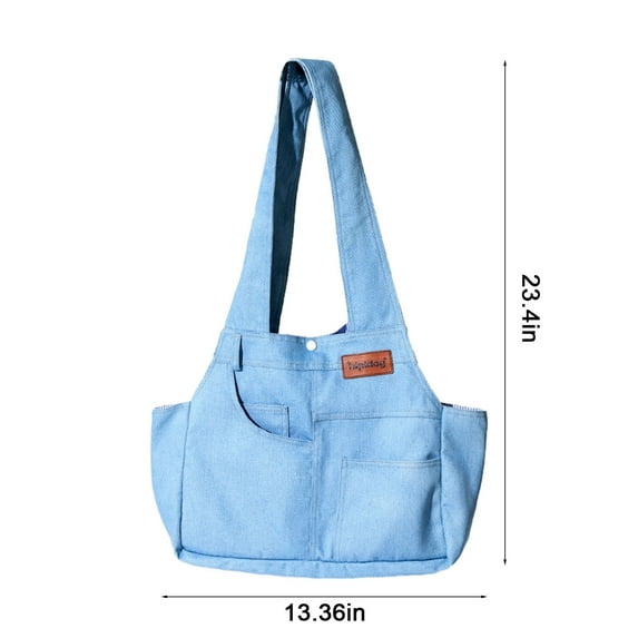 HomeDm Dog Carrier for Small Dogs Rabbit cat with Large Pockets, Canvas Bag, Dog Carrier Soft Sided, Collapsible Travel Puppy Carrier