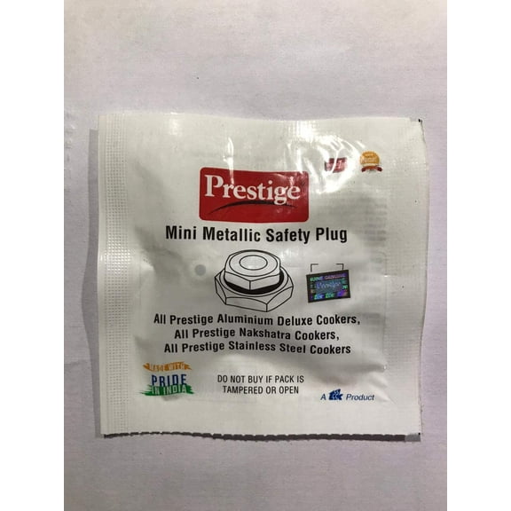 HomeEssential India -Prestige mini metallic safety plug(pack of 3) for ,nakshta+,deluxe+,deluxe alpha,popular stainless steel cooker