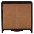 thumbnail image 1 of HomeFare Copper Chevron Door Bar Wine Cabinet Brown, 1 of 5