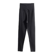 HomeGardon 2024 Women Pants Clearance! Womens Wool Base Layer Midweight Activewear Thermal Underwear Long John Pants, Thermal Leggings for Women, Fleece Lined Underwear Bottoms Black,M-4XL