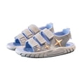 thumbnail image 1 of HomeGardon Adjustable Sandals for Boys Hook and Loop Summer Children's Solid Color Soft Sole Sandals Handsome Baby Boy Beach Shoes, 1 of 9