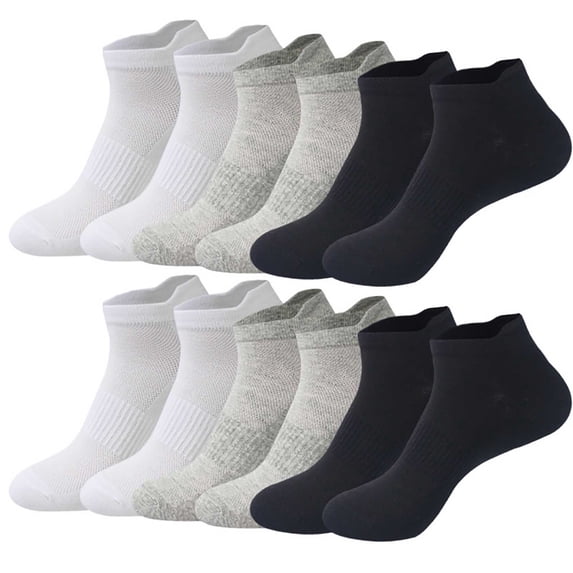 HomeGardon Ankle Socks Unisex Sweat-absorbing Mesh Socks Breathable and Outdoor Socks for Sports
