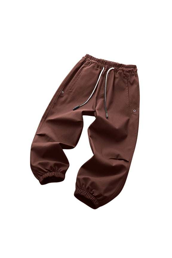 Back to School Boys Cargo Jogger Pants Boys Pants Solid Color Spring and Boys Pants Medium and Large Children Casual Workwear Pants Long Pants
