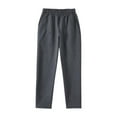 thumbnail image 1 of HomeGardon Back to School Uniform Pants for Boys Boys Pants Solid Color Casual Sports Pants for Boys and Girls Daily Loose Pants, 1 of 3