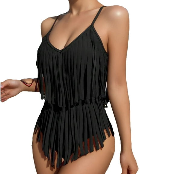 HomeGardon Bathing Suit for Women,Womens Swimsuits Women's Padded Plus Size Overlay Print Swimsuit,S-XL