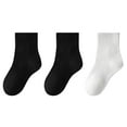 thumbnail image 1 of HomeGardon Boys and Girls Socks Toddler Socks Children's 3PC Boys and Girls Student Solid Color Cotton Mid LengthTube Socks Sports Socks Sweat Absorbing and Odor Pro of Socks, 1 of 3