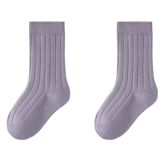 HomeGardon Boys and Girls Socks Toddler Socks Childrens Socks Are Versatile for Boys and wth A Mid Length Solid Color Sock