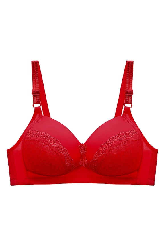 Bras For Women Plus Size,Woman's Solid Color Comfortable Hollow Out Perspective Bra Underwear No Rims