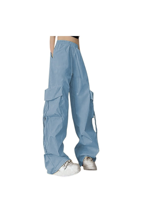 Cargo Pants Pants for Women Solid Color Spring Summer Straight Stretch Denim Dance Hip Wrap Versatile Leg Show Long Shorts,S-XXXL