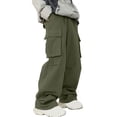 thumbnail image 1 of HomeGardon Cargo Pants for Men Casual Sport Pocket Drawstring Solid Color Elastic Waist Cargo Pants,S-XXXL, 1 of 6