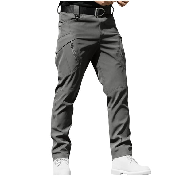 HomeGardon Cargo Pants for Men Loose High Elasticity Waterproof Multi Pocket Work Pants,S-XXXL