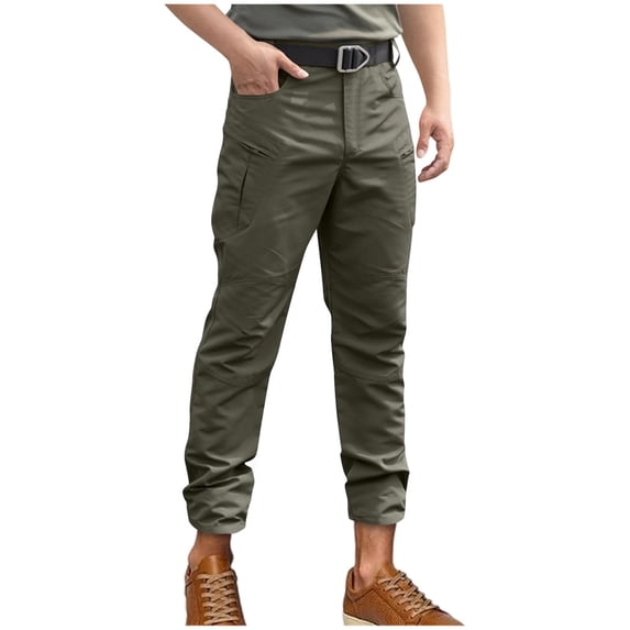 HomeGardon Cargo Pants for Men Loose High Elasticity Waterproof Multi Pocket Work Pants,S-XXXL
