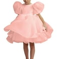 thumbnail image 1 of HomeGardon Flower Girl Dress,Toddler Dress for Girls,Children's Birthday Princess Skirt Sleeves Small and Medium Sized Children's Open Back Wedding Dress,100-140, 1 of 9
