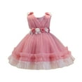 thumbnail image 1 of HomeGardon Flower Girl Dress,Toddler Dress for Girls,Party Sleeve Dress Girl Princess Birthday Party Skirt Little Girls Bowknot Flower Girl Toddler Adorable Pageant Dress,18M-5Y, 1 of 5