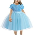 thumbnail image 1 of HomeGardon Flower Girl Dress,Toddler Dress for Girls,Children's Dress Sequin Dress Princess Dress Flower Girl Dress Wedding Dress,100-150, 1 of 2