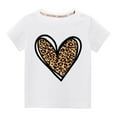 thumbnail image 1 of HomeGardon Girls Shirts,Shirts for Girls,Toddler Kids Boys Girls Cute Round Neck Print Short Sleeve,110-150, 1 of 3