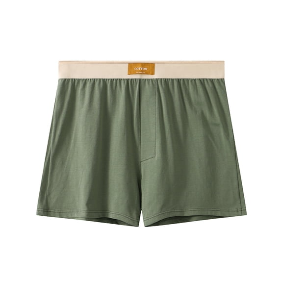 HomeGardon Mens Boxer Briefs,Men Casual Solid Color Summer Solid Elastic Waist Boxers Home Pants Shorts,M-XXXXL