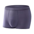 thumbnail image 1 of HomeGardon Mens Boxer Briefs,Men Ice Silk Traceless Breathable High-elastic Home Flat Underpants,L-XXXXL, 1 of 9