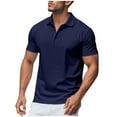 thumbnail image 1 of HomeGardon Shirts for Men,Mens Shirts Turn Down Collar,Golf Ball Uniform Fashion Casual Loose Button Lapel Short Sleeve Top,S-XXXL, 1 of 9