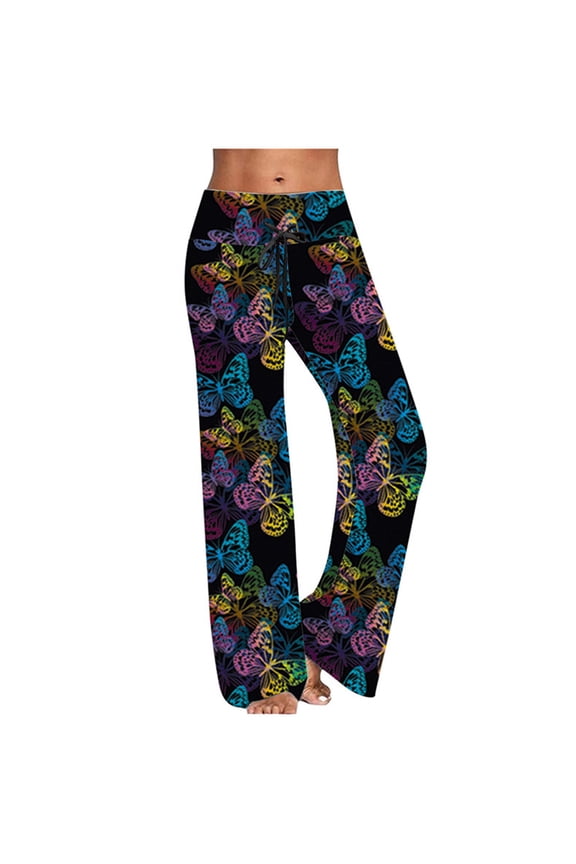 Women's Harem Pants, Women's Boho Pants, Wide Leg High Waist Harem Pants, Hippie Palazzo Pants Boho Joggers Yoga Clothes with Pockets,S-3XL