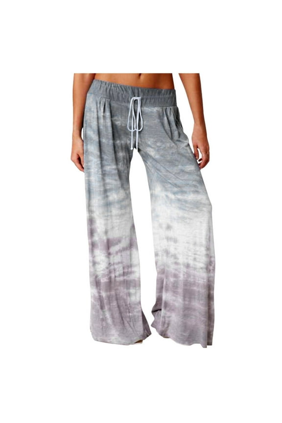 Women's Harem Pants, Women's Boho Pants, Wide Leg High Waist Harem Pants, Hippie Palazzo Pants Boho Joggers Yoga Clothes with Pockets,S-4XL