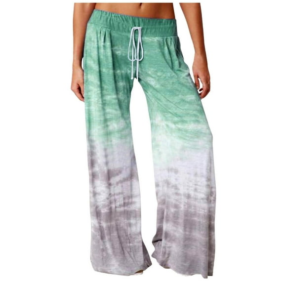 HomeGardon Clearance Women's Harem Pants, Women's Boho Pants, Wide Leg High Waist Harem Pants, Hippie Palazzo Pants Boho Joggers Yoga Clothes with Pockets,S-4XL