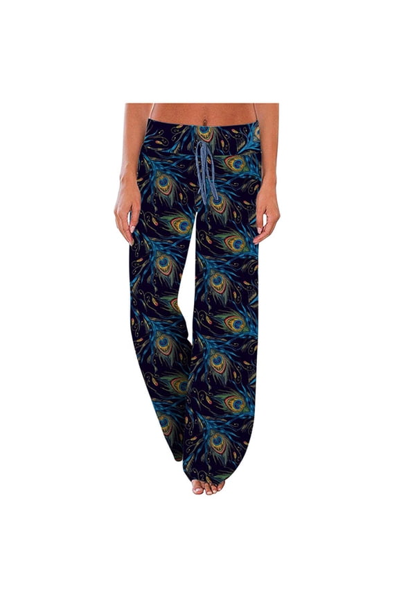 Women's Harem Pants, Women's Boho Pants, Wide Leg High Waist Harem Pants, Hippie Palazzo Pants Boho Joggers Yoga Clothes with Pockets,S-3XL