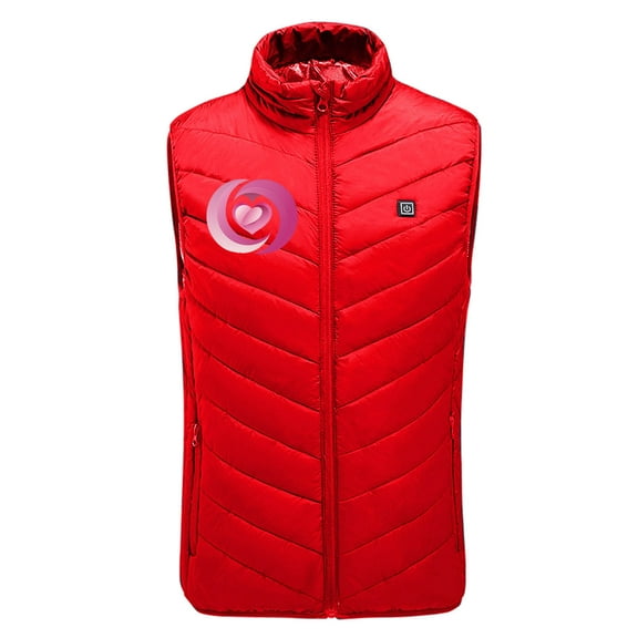 HomeGardon Heated Vest for Men and Women Plus Size Heated Coat for Men and Women 9 Heating Heated Jacket Winter Heating Coat without Sleeves ,S-XXXXXXL