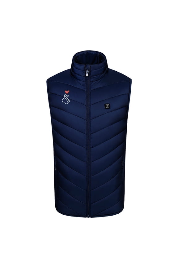 Heated Vest for Men and Women Plus Size Heated Coat for Men and Women 4 Heating Heated Jacket Winter Heating Coat without Sleeves ,S-XL