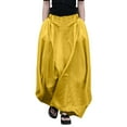 thumbnail image 1 of HomeGardon Maxi Skirts for Women Long Skirts Summer Womens Solid Color Casual Half Length Large A Line Skirt High Waisted Long Skirt,S-XXXXXL, 1 of 7