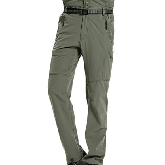 HomeGardon Mens Pants Mens Hiking Stretch Pants Convertible Quick Dry Lightweight Zip Off Outdoor Travel Safari Pants Mens Pants with Zipper Pockets Workout Athletic Travel Pants S-4XL