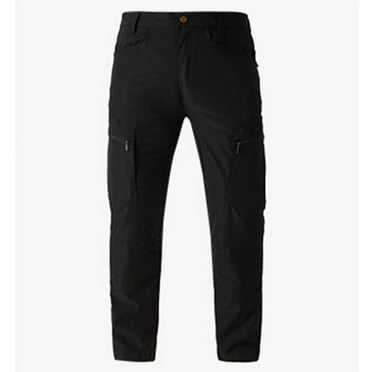 HomeGardon Men's Pants Clearance! Men's Relaxed Fit Stretch Cargo Pant, Men's Elastic Waist Travel Pant Stretchy Lightweight Pants Multi-Pockets Quick Dry Breathable Straight-Leg Trousers for Men