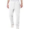 thumbnail image 1 of HomeGardon Mens Pants Man Solid-Color Loose Casual Pocket Drawstring Elastic-Waist Full Length Pants,S-XXXL, 1 of 9