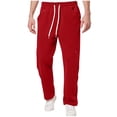 thumbnail image 1 of HomeGardon Mens Pants Man Solid-Color Loose Casual Pocket Drawstring Elastic-Waist Full Length Pants,S-XXXL, 1 of 9