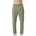 thumbnail image 1 of HomeGardon Mens Pants Men Solid Color Casual Sun Protection Fashion Elastic Waist Loose Exercise Casual Pants,S-XXXL, 1 of 5