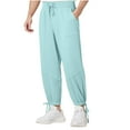 thumbnail image 1 of HomeGardon Mens Pants Men's Casual Fashion Pocket Elastic Ankle Binding Solid Color Elastic Waist Jogger Pants,S-XXXL, 1 of 8