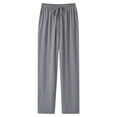 thumbnail image 1 of HomeGardon Mens Pants Men's Casual Holiday Pocket Drawstring Solid Color Elastic Waist Jogger Pants,M-XXXXXL, 1 of 3