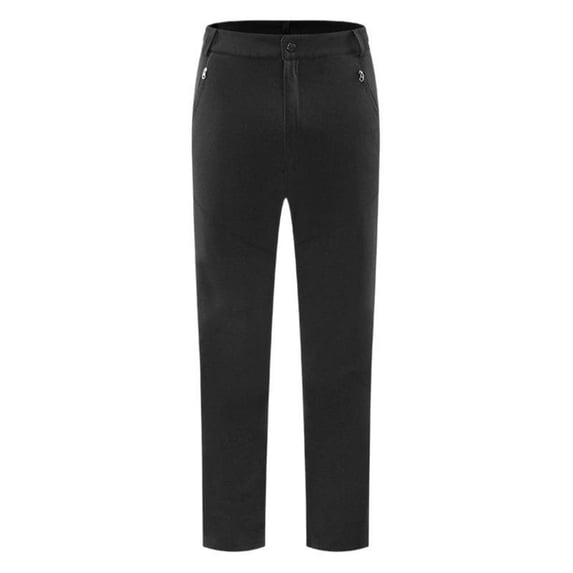 HomeGardon Mens Pants Men's Casual Outdoor Breathable Solid Color Zipper Pocket Straight Leg Sports Pants,M-XXXXL