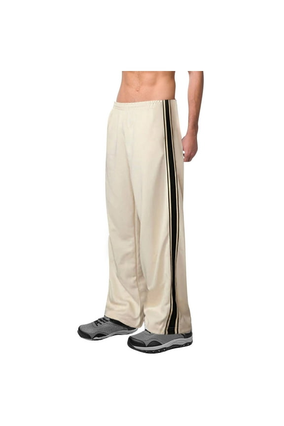 Sweatpants for Men Mens Pants Men's Nylon Silk Breathable Sports Pants Drawstring Casual and Versatile Fashionable Pants,S-XXXL