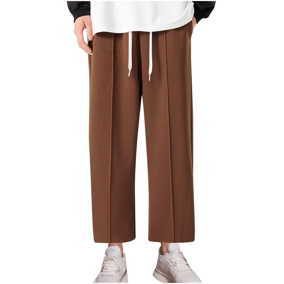 HomeGardon Mens Pants Summer Men's Sports Pants with Elastic Waistband and DrawstringSports Long,M-XXXXXL
